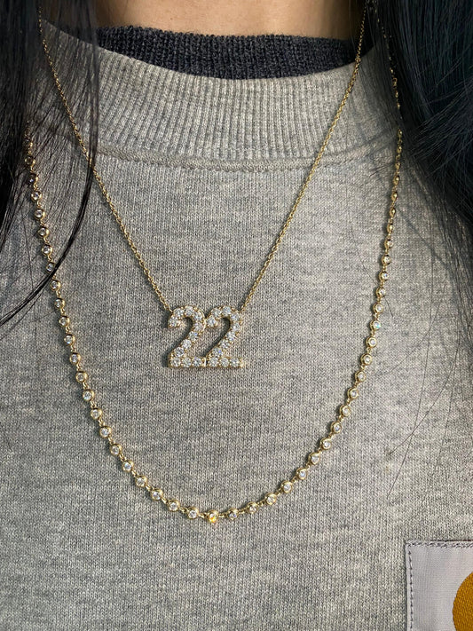 Classic "22" Diamond Necklace