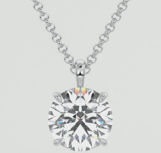 The OG | Round - Prong Set Pendant Necklace