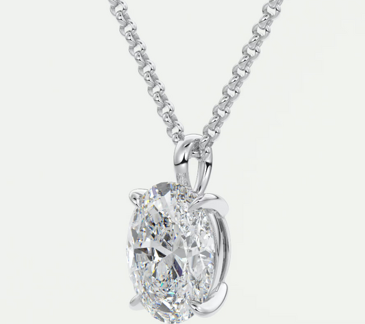 The OG | Oval - Prong Set Pendant Necklace