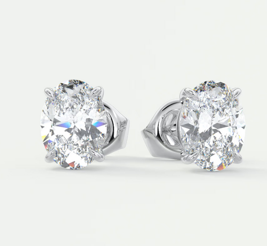The OG | Ovals - Prong Set Diamond Studs